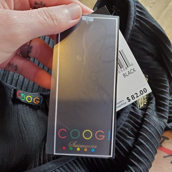 Coogi Black Ruffle Sleeveless Maxi Dress Women's Size 1X NWT - Picture 4 of 9